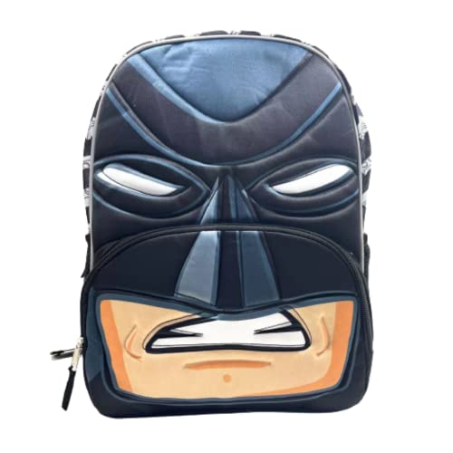 16” 3D Batman backpack with Reflective Inserts for night visibility front and back