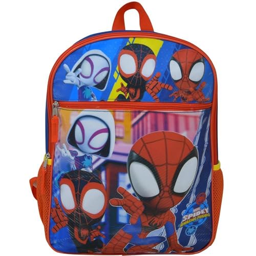 Disney Spidey & Friends 16" Backpack, Red, Large, Backpack