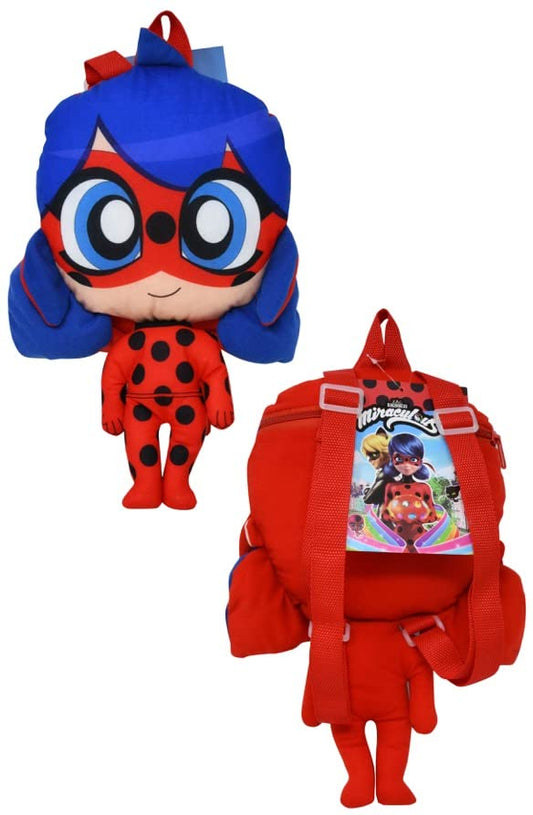 United Pacific Designs MLPLU: Miraculous Ladybug 15" Plush Backpacks