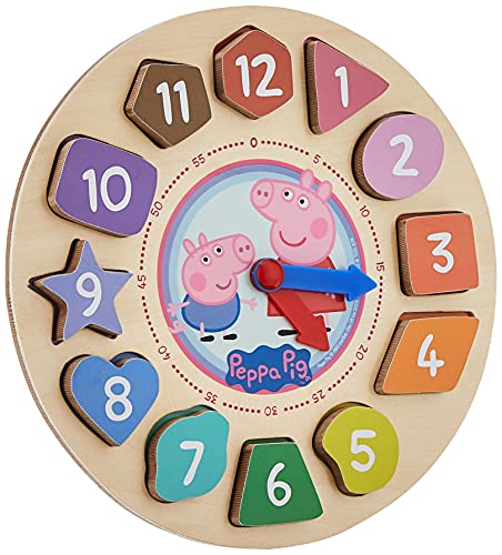Peppa Pig Shape Sorter Clock Puzzle (12 Piece)