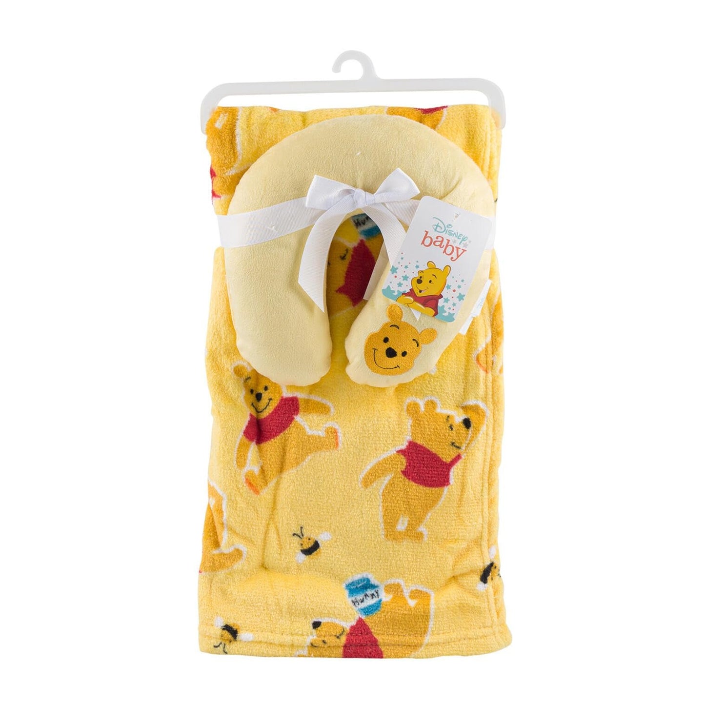 Disney Baby Winnie The Pooh Blanket and Headrest Set