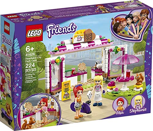 LEGO Friends Heartlake City Park Café 41426 Building Toy, Outdoor Café Set Inspires Role Play and Includes 2 Buildable Mini-Doll Figures, Great Gift for Kids Who Love Food Play, New 2020 (224 Pieces)